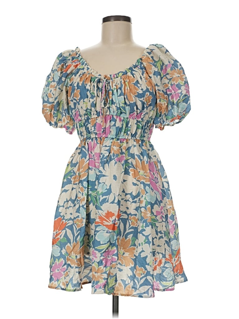 Pre-owned Pink Lily Casual Dress In Blue