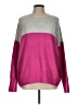 Vince Camuto Color Block Pink Pullover Sweater Size L - photo 1