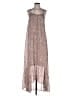 Flawless 100% Polyester Paisley Brown Casual Dress Size S - photo 1