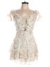Cellecci 100% Polyester Floral Pink White Romper Size L - photo 1