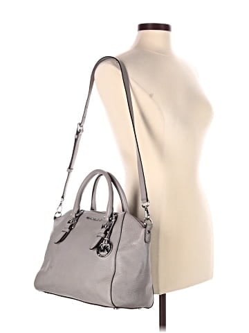 MICHAEL Michael Kors Leather Satchel (view 2)