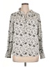 MELLODAY Print Ivory Long Sleeve Blouse Size 1X - photo 1