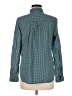 Old Navy 100% Cotton Houndstooth Teal Long Sleeve Button-Down Shirt Size M - photo 2