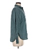 Old Navy 100% Cotton Houndstooth Teal Long Sleeve Button-Down Shirt Size M - photo 4