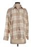 Z Supply Plaid Tan Long Sleeve Blouse Size XS - photo 1