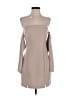 Elliatt Solid Tan Cocktail Dress Size S - photo 1