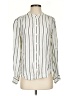 Gap 100% Rayon Stripes Ivory Long Sleeve Blouse Size S - photo 1