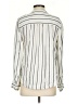 Gap 100% Rayon Stripes Ivory Long Sleeve Blouse Size S - photo 2