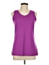 Reebok 100% Polyester Purple Sleeveless T-Shirt Size L - photo 1