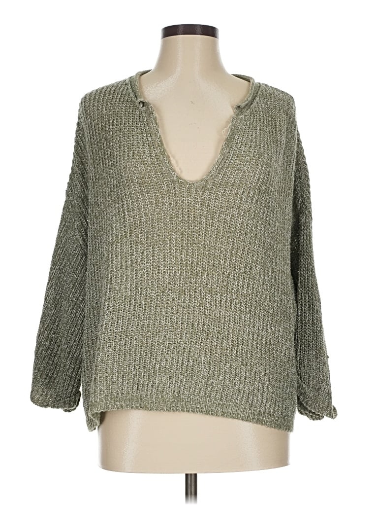 Pre-owned Blu Pepper Pullover Sweater In Green