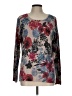 Chico's Floral Silver Pullover Sweater Size Lg (2) - photo 1