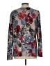 Chico's Floral Silver Pullover Sweater Size Lg (2) - photo 2