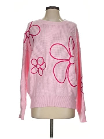 Pink Lily Pullover Sweater (view 1)