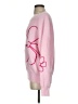 Pink Lily Floral Pink Pullover Sweater Size S - photo 5