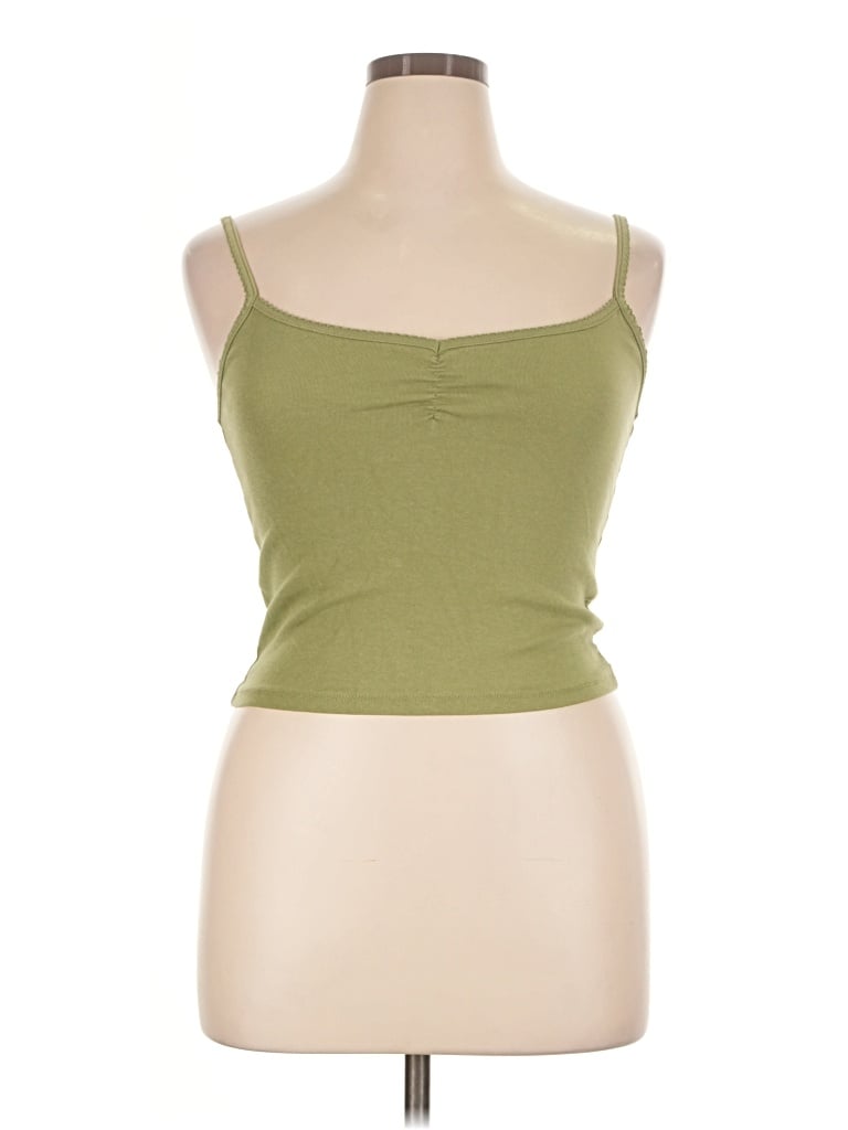 Pre-owned Cotton On Tube Top Green Strapless Neckline Tops