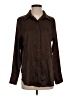 12th Tribe Animal Print Brown Long Sleeve Blouse Size S - photo 1