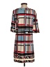 BCBGMAXAZRIA Plaid Gray Casual Dress Size S - photo 2