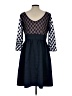 Eliza J 100% Polyester Argyle Blue Cocktail Dress Size 12 - photo 2