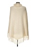 Talbots 100% Wool Ivory Poncho Size L - photo 2