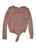 Intimately by Free People 100% Polyester Brown Bodysuit Size M - photo 1