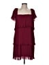 DKNY 100% Polyester Burgundy Cocktail Dress Size 6 - photo 1