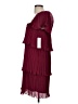 DKNY 100% Polyester Burgundy Cocktail Dress Size 6 - photo 5