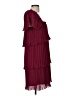 DKNY 100% Polyester Burgundy Cocktail Dress Size 6 - photo 4