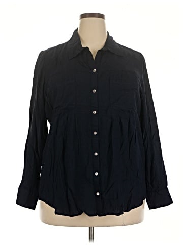 Style&Co 3/4 Sleeve Button-Down Shirt (view 1)