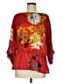 Soft Surroundings Red 3/4 Sleeve Blouse Size M - photo 1