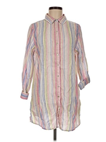 St. Tropez West Long Sleeve Button-Down Shirt (view 1)