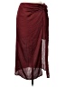 Zara Basic Solid Burgundy Casual Skirt Size L - photo 1