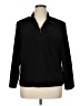 Briggs New York Solid Black Track Jacket Size 16 - photo 1