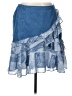 Assorted Brands Paisley Blue Denim Skirt Size 10 - photo 1