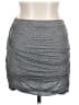 Clu Solid Gray Casual Skirt Size L - photo 1