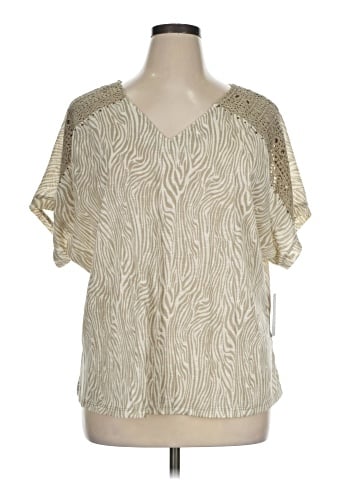 New York Laundry Short Sleeve Blouse (view 1)