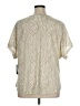New York Laundry 100% Polyester Animal Print Ivory Short Sleeve Blouse Size 1X - photo 2