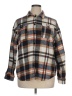 Unbranded Plaid Brown Long Sleeve Button-Down Shirt Size XL - photo 1