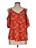 Sienna Sky 100% Polyester Red Sleeveless Blouse Size L - photo 1