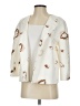 Massimo Dutti 100% Viscose Print Ivory Blazer Size 4 - photo 1