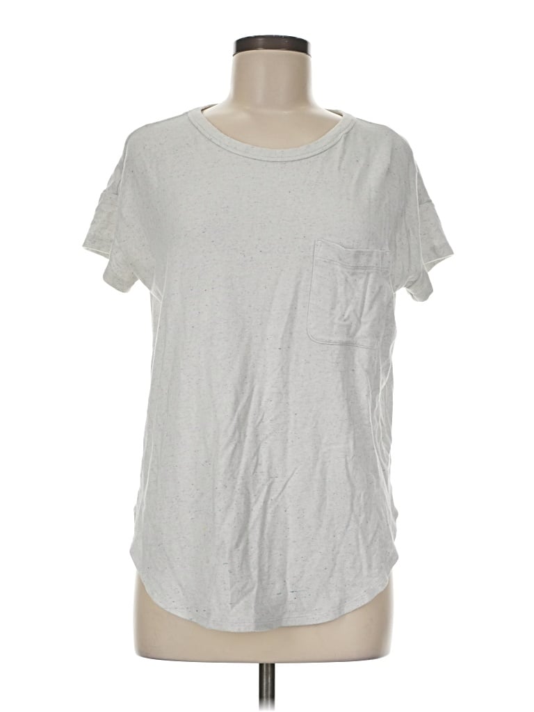 Pre-owned Lou & Grey Short Sleeve T-shirt In Silver