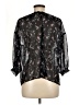 Global Work Black 3/4 Sleeve Blouse Size M - photo 2