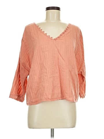 a.n.a. A New Approach 3/4 Sleeve Blouse (view 1)