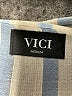 VICI 100% Polyester Stripes Blue Short Sleeve Blouse Size M - photo 7