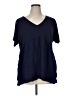 Jessica Simpson Blue Short Sleeve Blouse Size XL - photo 1