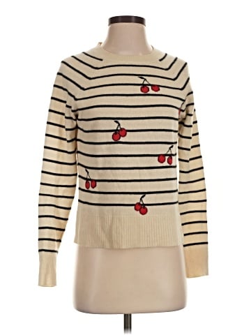 Aqua Cashmere Pullover Sweater (view 1)