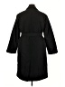 Lands' End 100% Polyester Black Trenchcoat Size 18 - photo 2