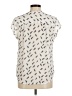 Fun2Fun 100% Polyester Ivory Short Sleeve Blouse Size M - photo 2