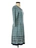 Max Studio Argyle Teal Casual Dress Size S - photo 4