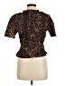 Rails Animal Print Brown Short Sleeve Blouse Size M - photo 2