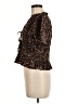 Rails Animal Print Brown Short Sleeve Blouse Size M - photo 5